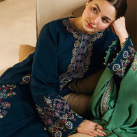 Zara ShahJahn Unstitched 3PC LAWN EMBROIDERED A344