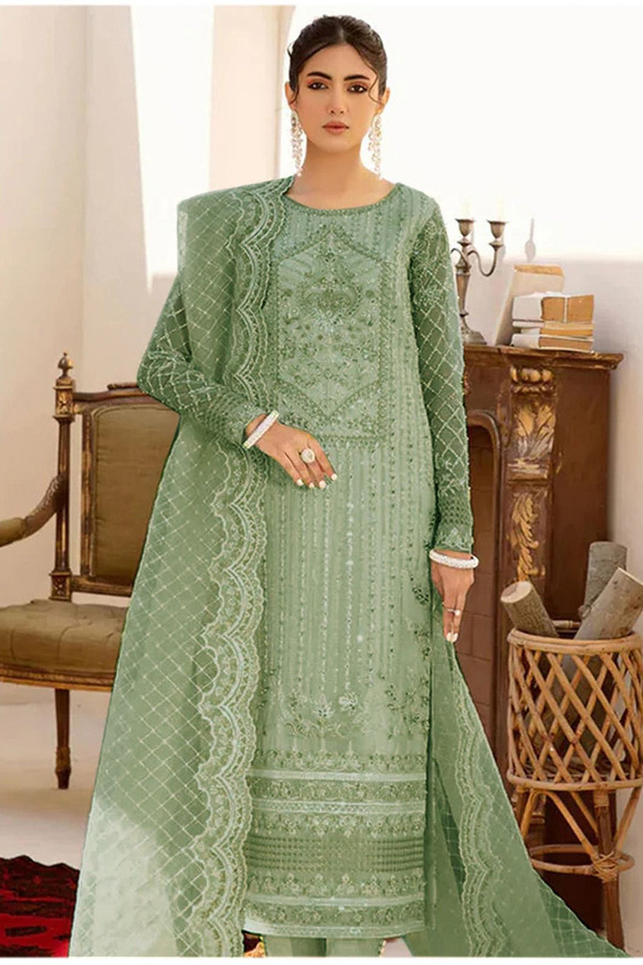 Akbar Aslam Unstitched LUXURY WEDDING & PARTY WEAR A437