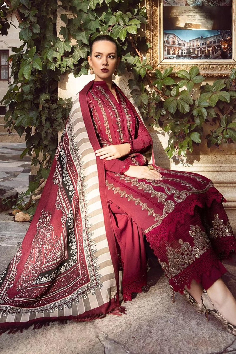 MARIA-B 3PC DHANAK EMBROIDERED AZ 2048