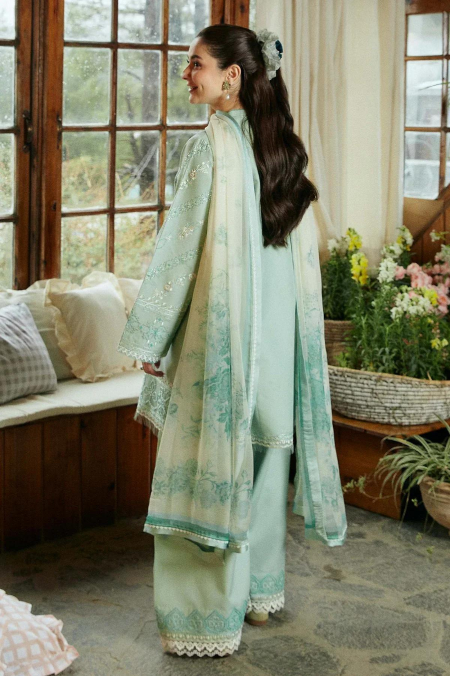 Zara ShahJahan Linen 3PC Embroidered AZ - 0106