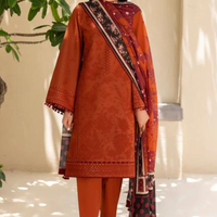 Jazmin Dhanak 3PC Embroidered AZ - 0118