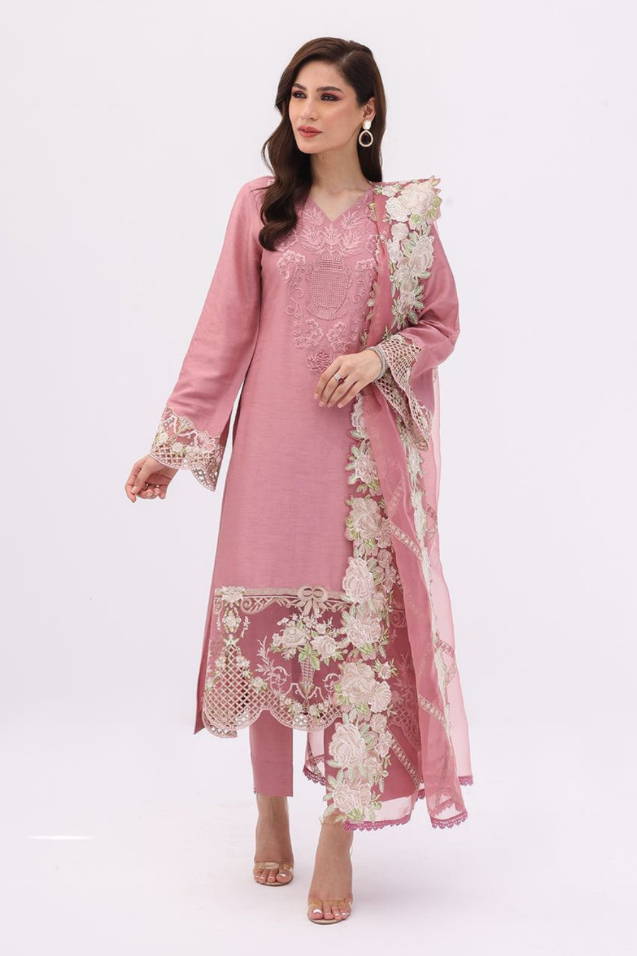 Zainab Chottani Unstitched 3PC Lawn Embroidered A232