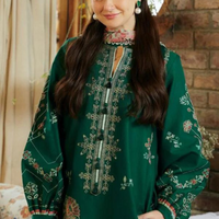 Zara ShahJahan Linen 3PC Embroidered AZ - 0107