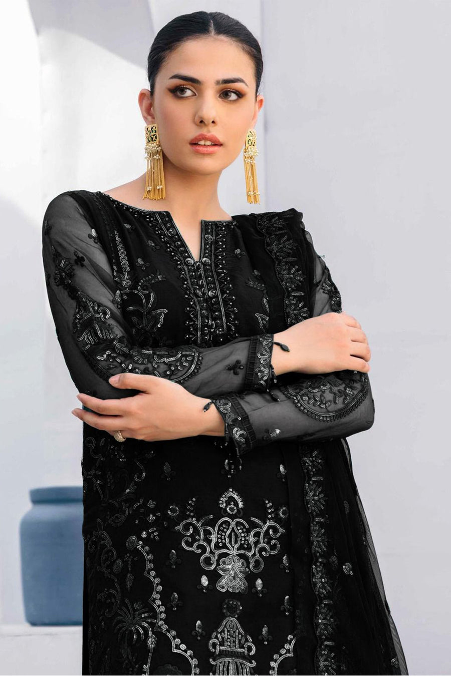 EMAAN ADEEL Unstitched 3PC WEDDING AND PARTY WEAR COLLECTION D-241