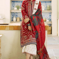 Zara ShahJahan Linen 3PC Embroidered AZ - 0108