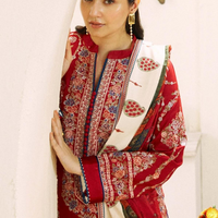 Zara ShahJahan Linen 3PC Embroidered AZ - 0108