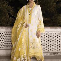 Zaha Unstitched 3PC Lawn Embroidered A279