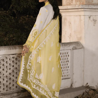 Zaha Unstitched 3PC Lawn Embroidered A279