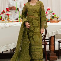 Mahnur Dhanak 3PC Embroidered AZ - 0122