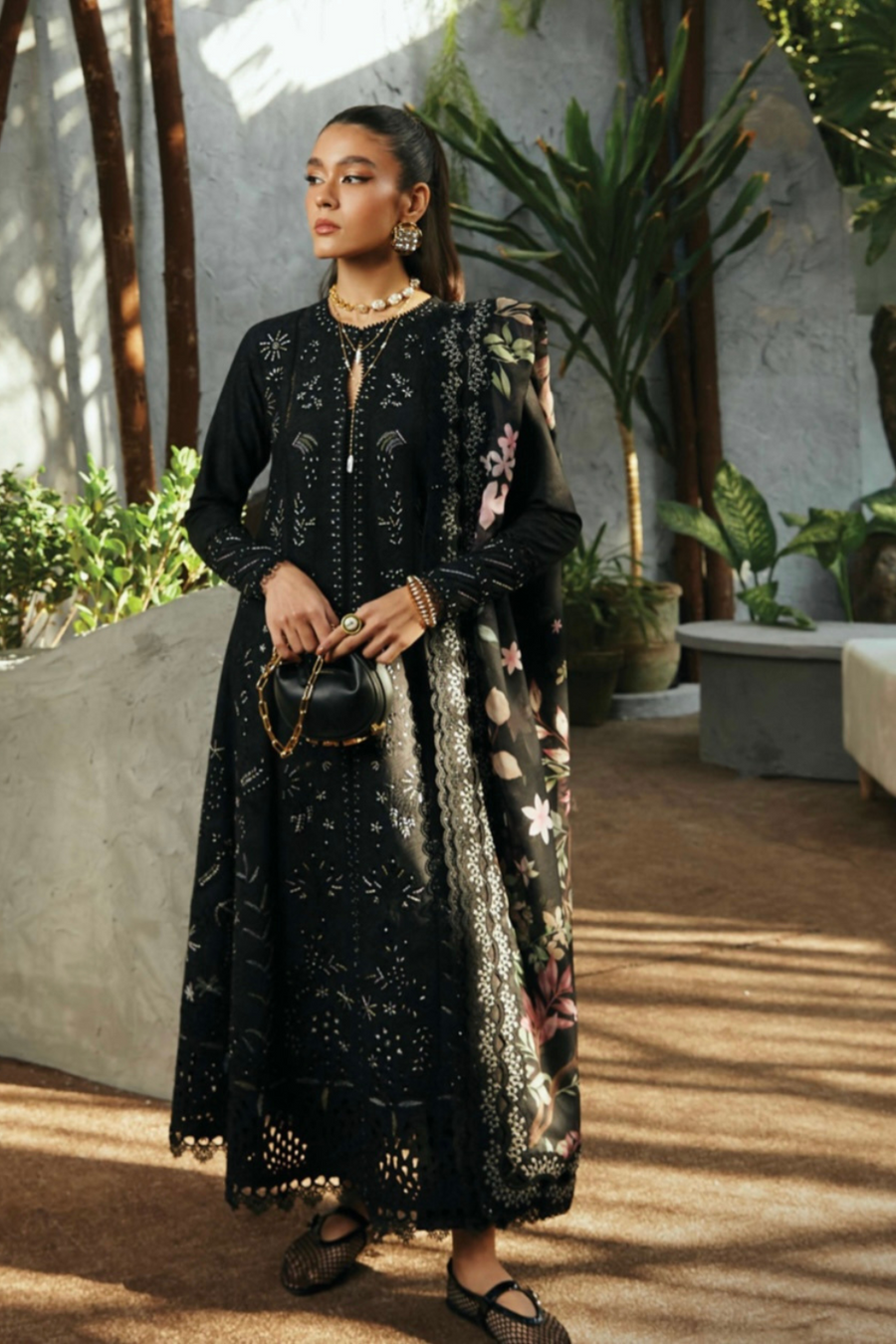 Suffuse Unstitched 3PC LAWN EMBROIDERED A354