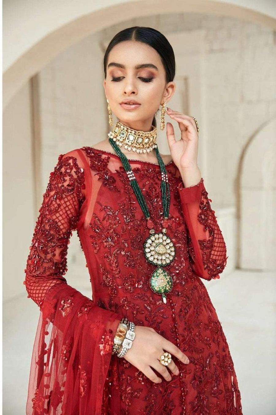 MARYUM HUSSAIN Unstitched LUXURY WEDDING & PARTY WEAR A1132