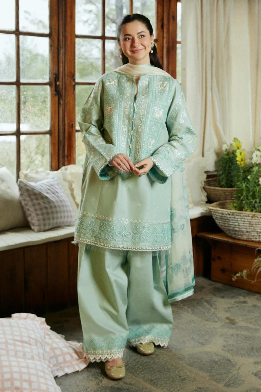 Zara ShahJahan Unstitched 3PC LAWN EMBROIDERED A355