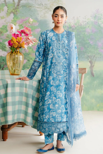 Afrozeh Unstitched 3PC Digital Print LAWN A284