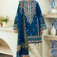 Zara ShahJahan DHANAK 3PC Embroidered AZ - 0101