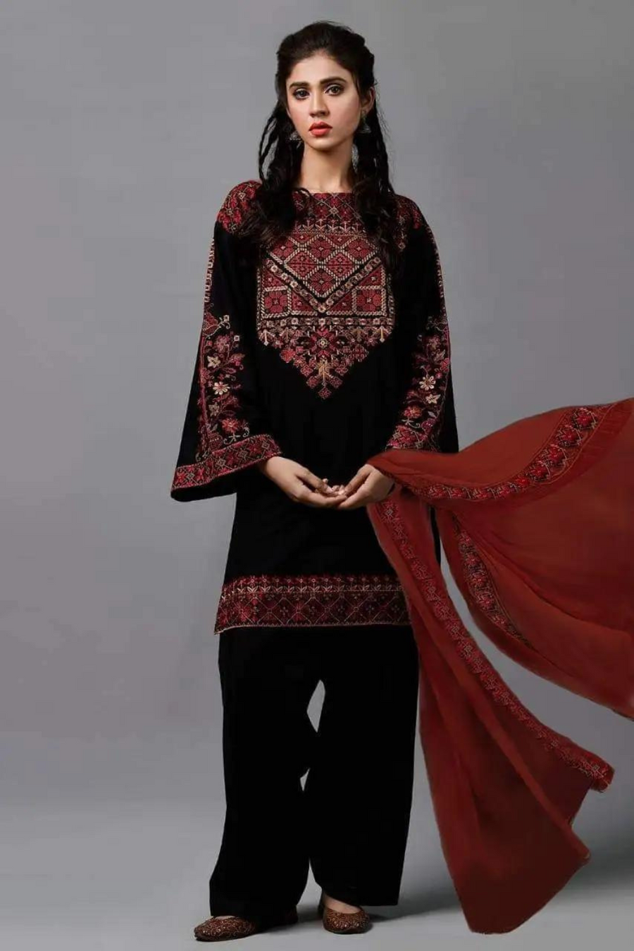 kayseria Unstitched 3PC Lawn Embroidered A153