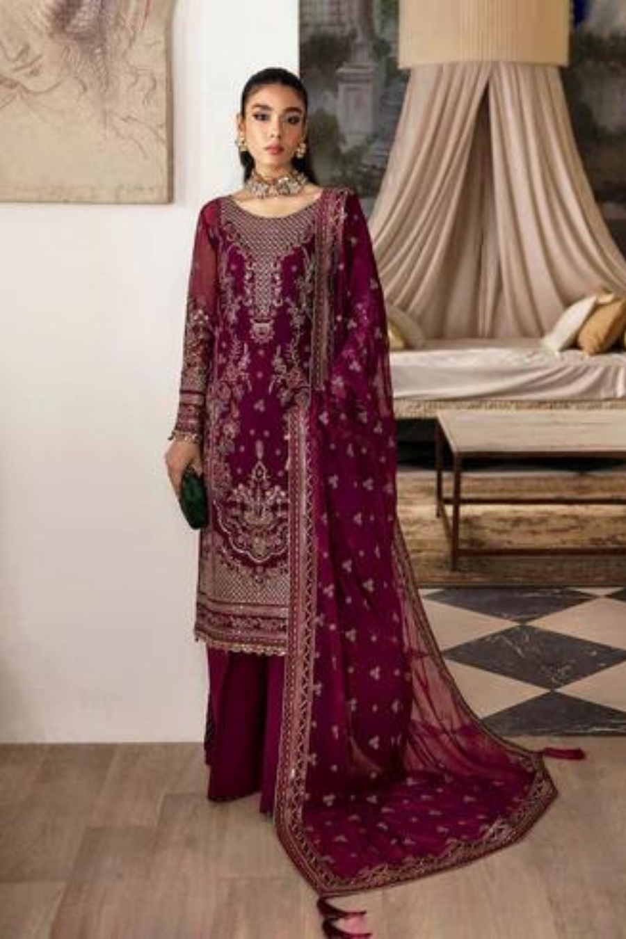 Gulaal Zareena Unstitched LUXURY WEDDING & PARTY WEAR A449