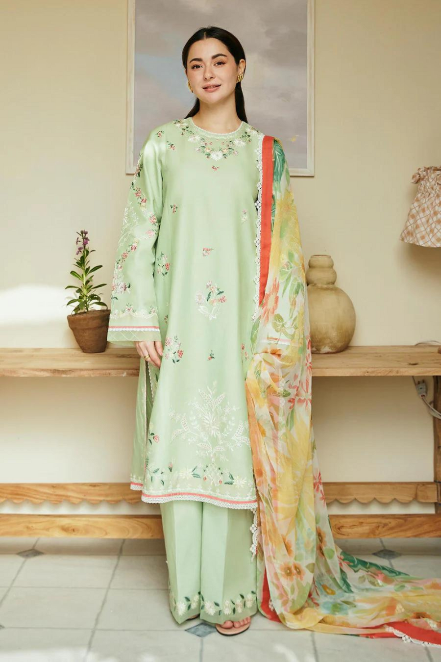 Zara ShahJahan Unstitched 3PC Lawn Embroidered A161