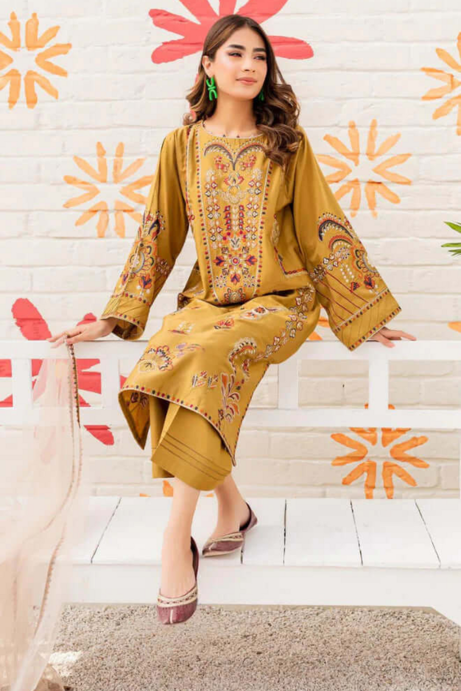 Nishat Unstitched 2PC Lawn Embroidered A111