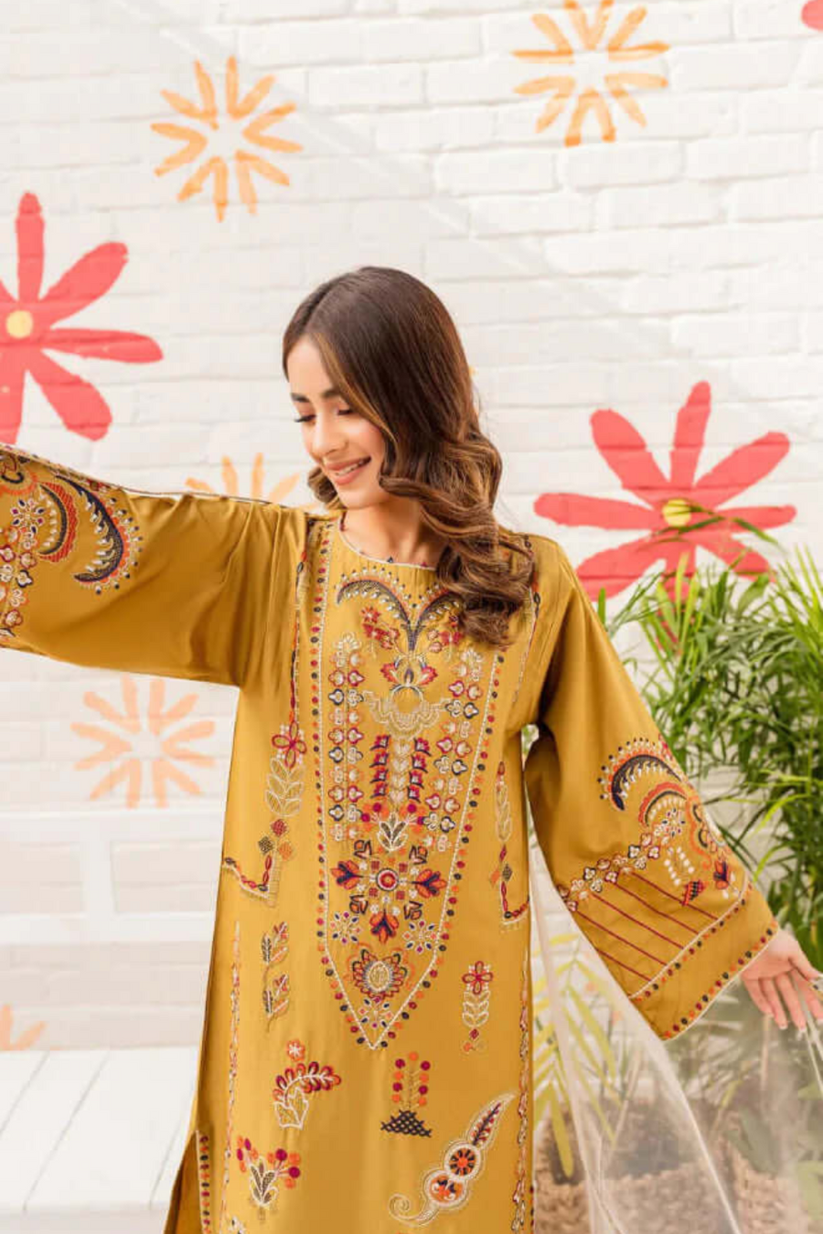 Nishat Unstitched 2PC Lawn Embroidered A111