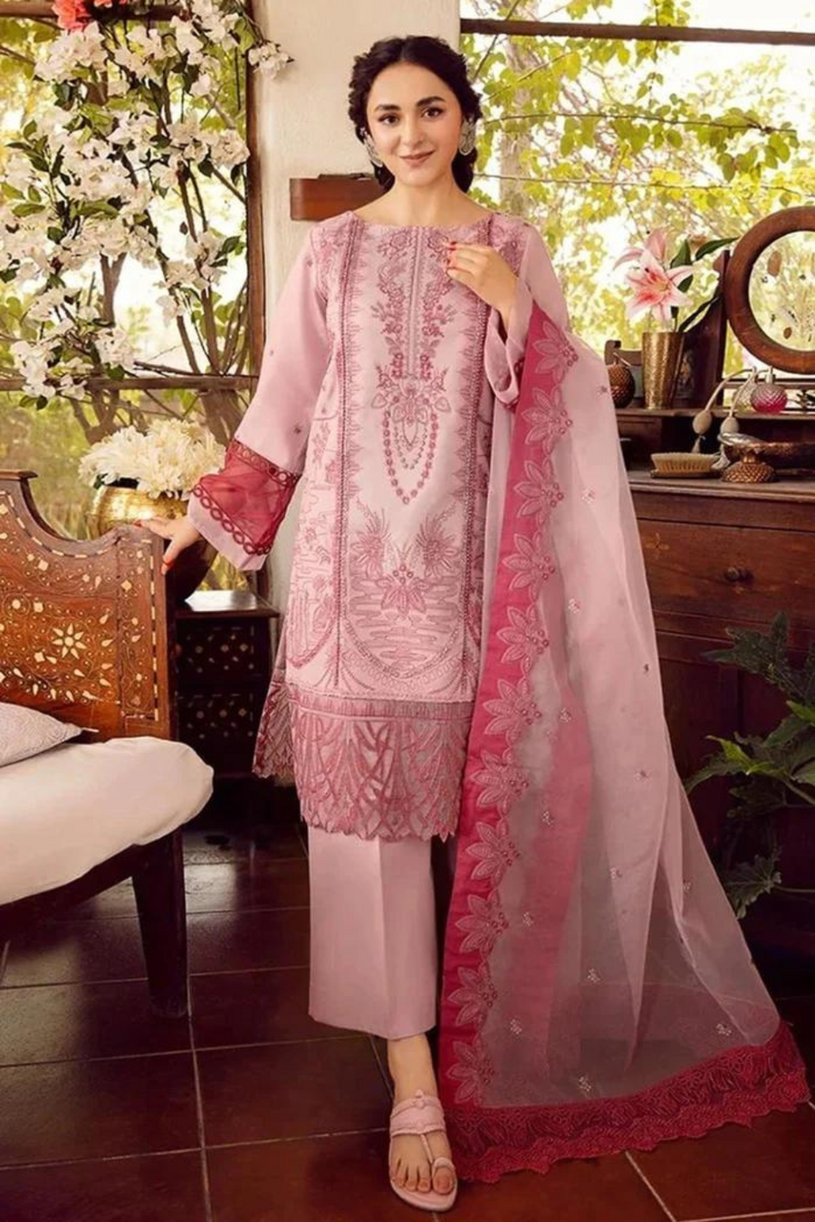 Rang Rasiya Unstitched 3PC Lawn Embroidered A205