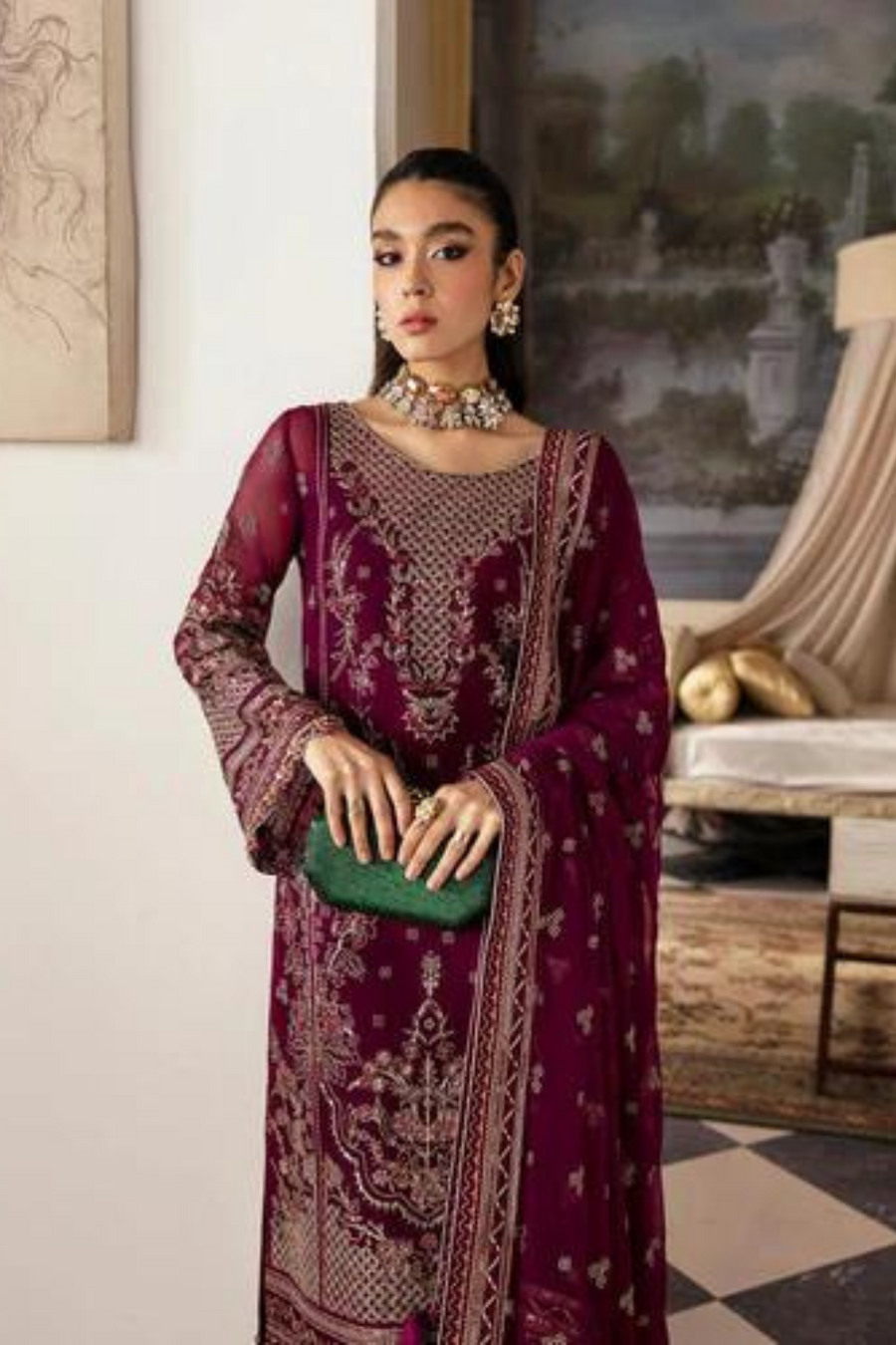 Gulaal Zareena Unstitched LUXURY WEDDING & PARTY WEAR A449