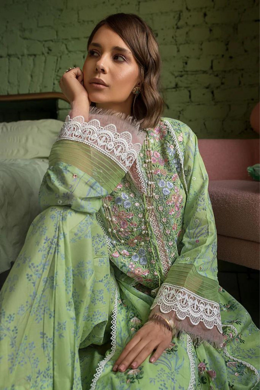 Sobia Nazir Unstitched 3PC Digital Print LAWN A299