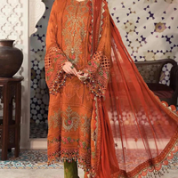 Zainab Chottani Unstitched 3PC Lawn Embroidered A230