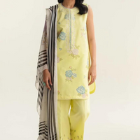 Zara ShahJahan Unstitched 3PC Lawn Embroidered A257