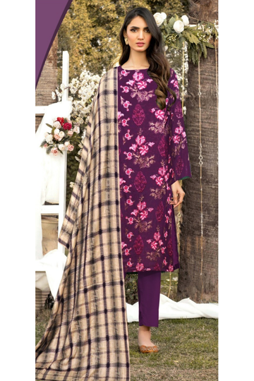 Bareeze Khaddar 3PC Embroidered AZ - 0138