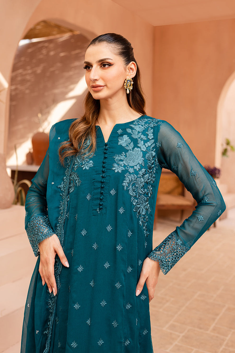 Azure Unstitched LUXURY WEDDING & PARTY WEAR A471