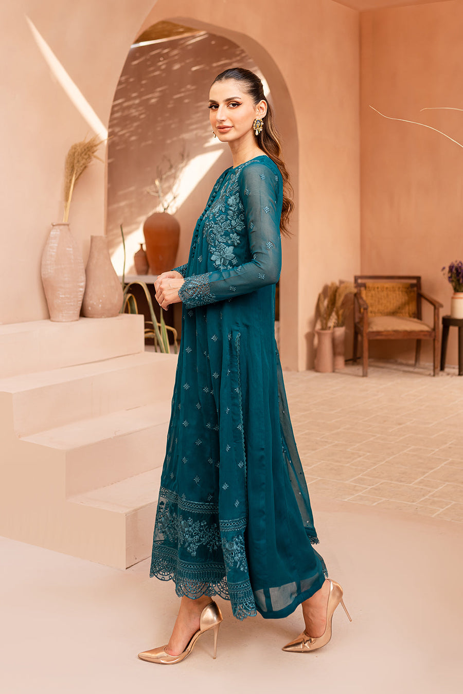 Azure Unstitched LUXURY WEDDING & PARTY WEAR A471