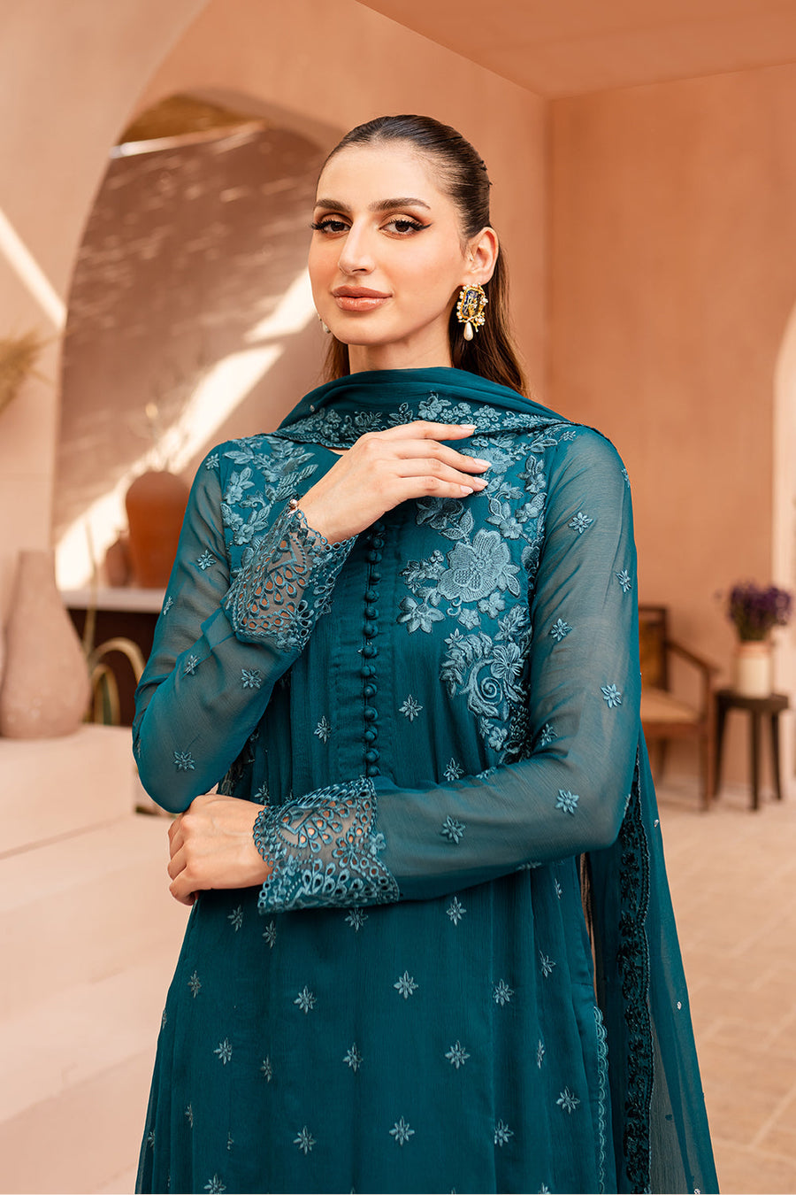 Azure Unstitched LUXURY WEDDING & PARTY WEAR A471