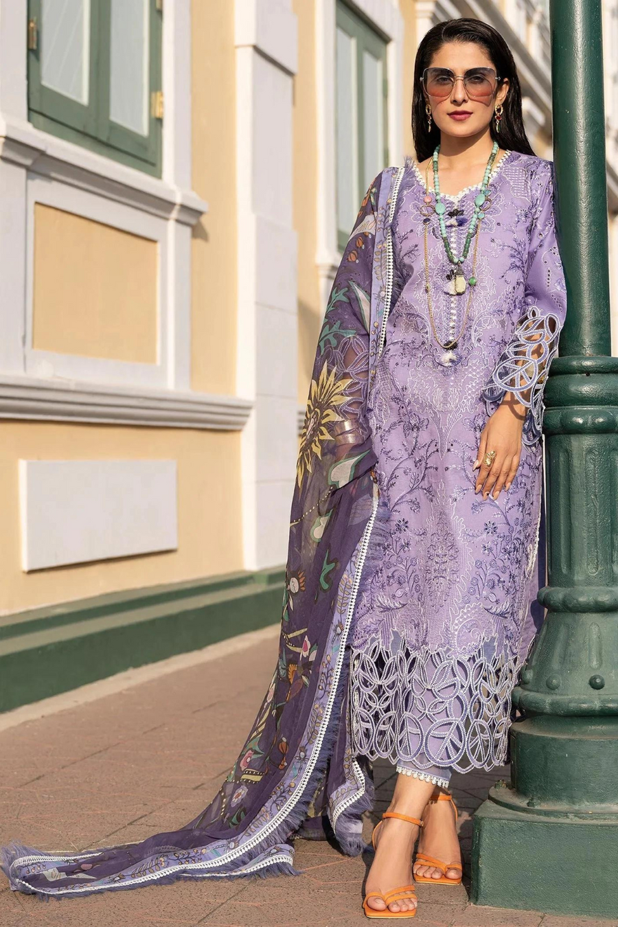 Mushq Unstitched 3PC Lawn Embroidered A120