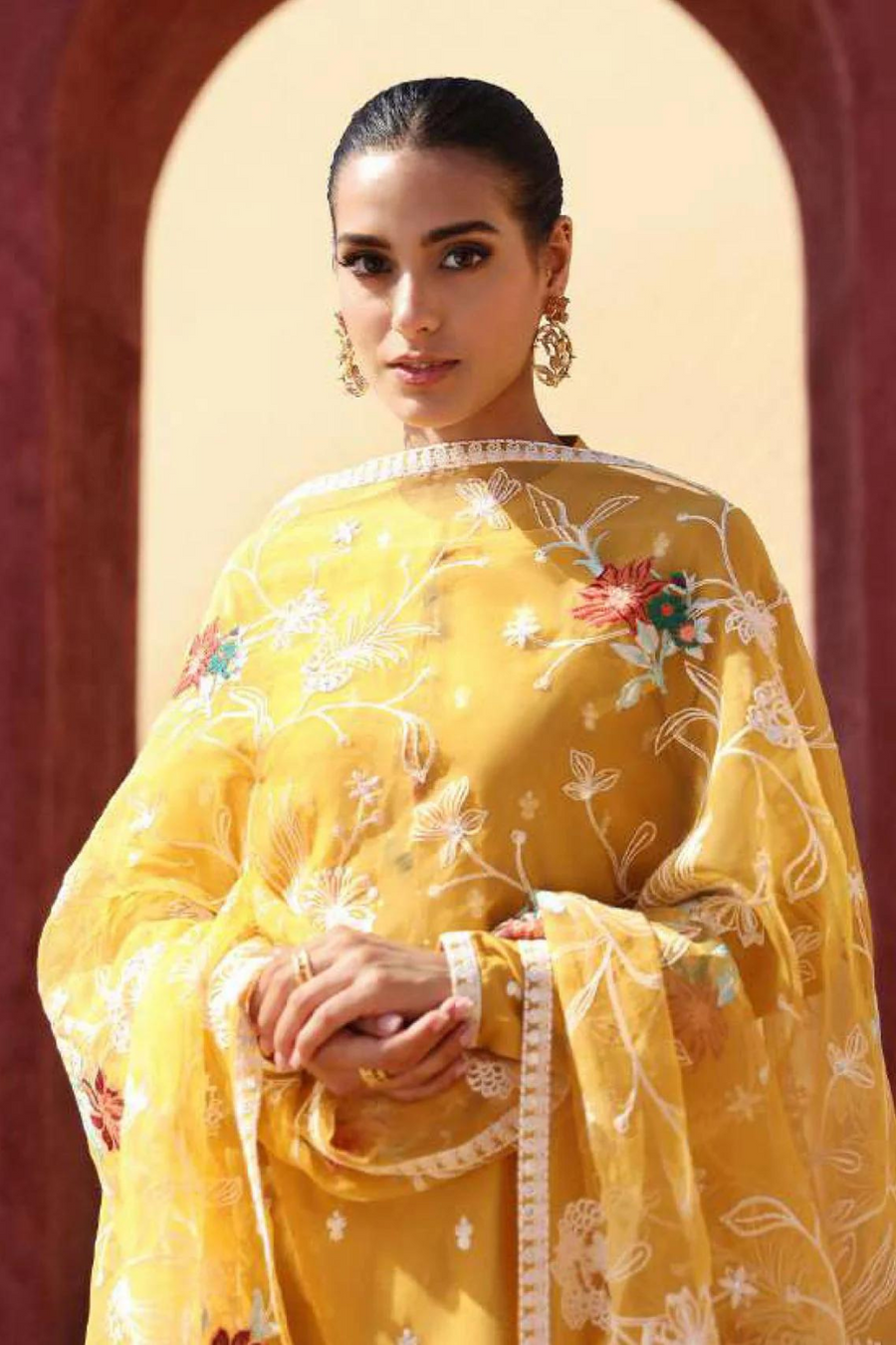 Zaha Unstitched 3PC Lawn Embroidered A286