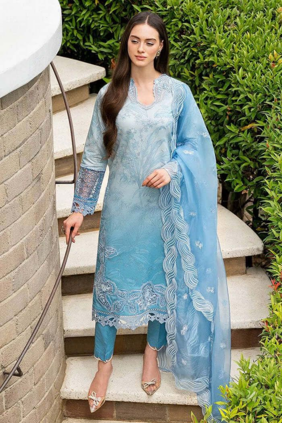 Mushq Unstitched 3PC LAWN EMBROIDERED A202