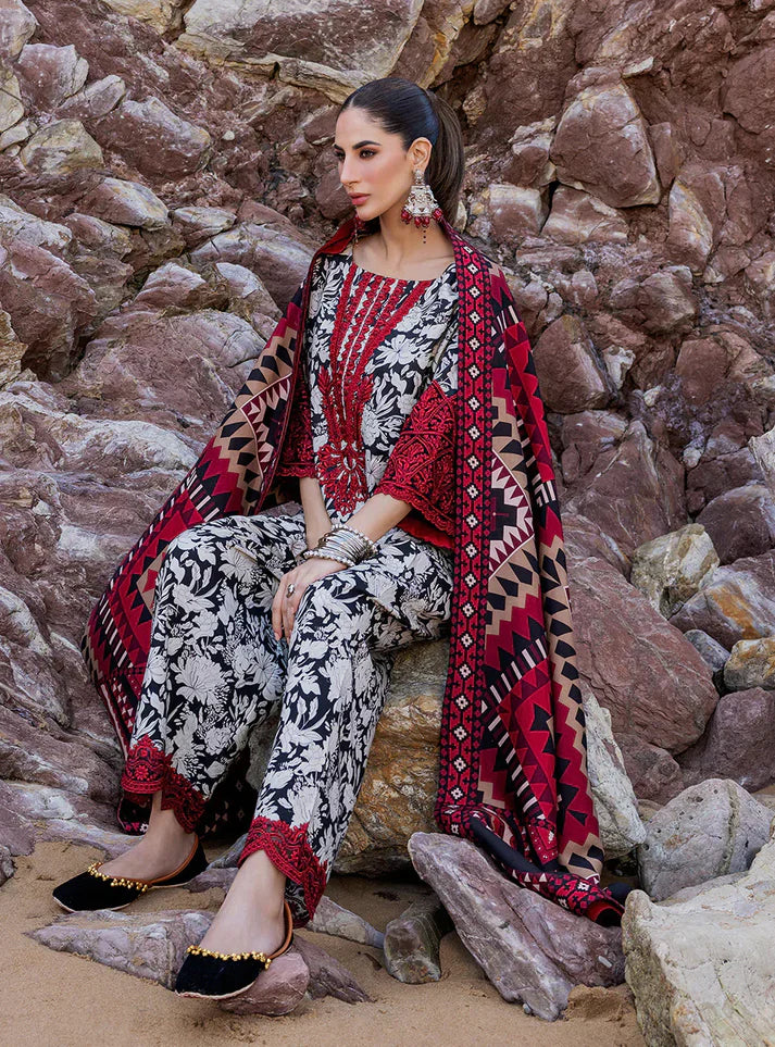 ZANAIB CHOTANI 3pc Casual Winter Collection AZ2061