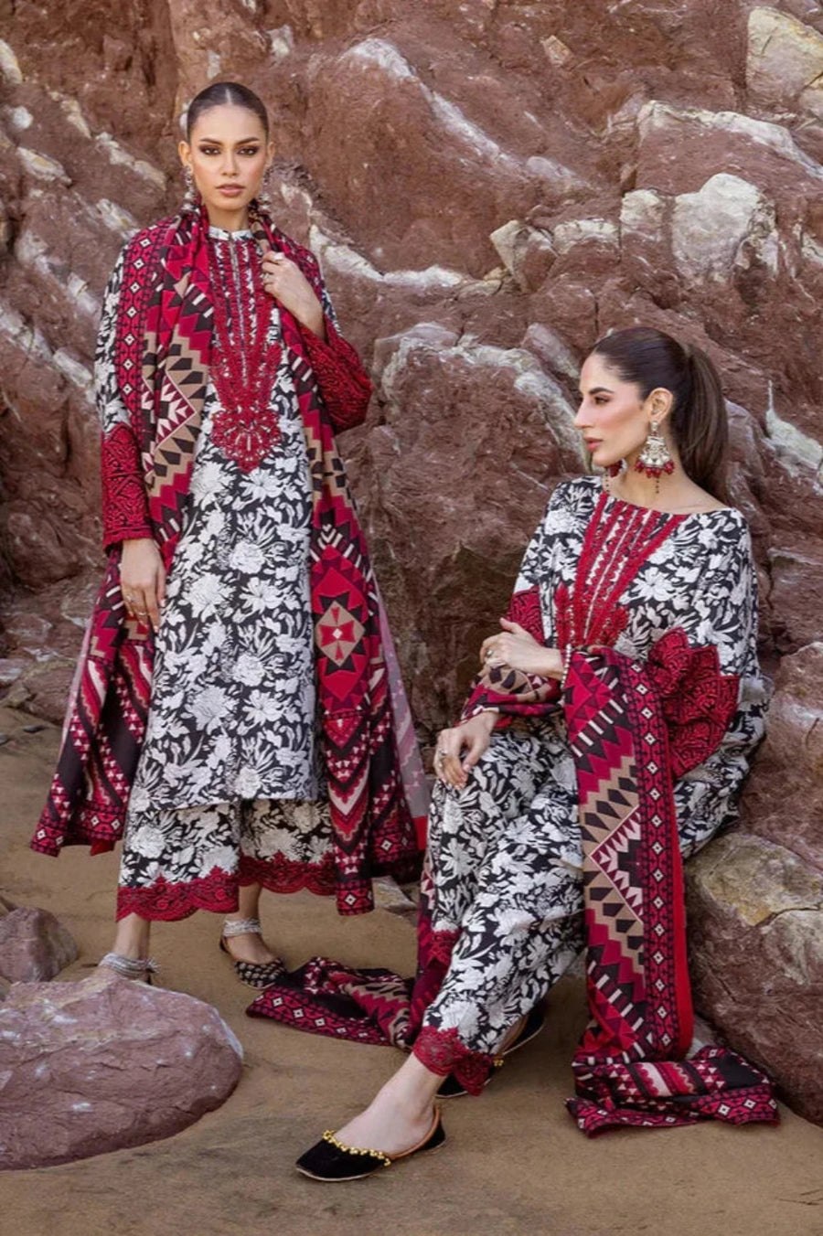 ZANAIB CHOTANI 3pc Casual Winter Collection AZ2061