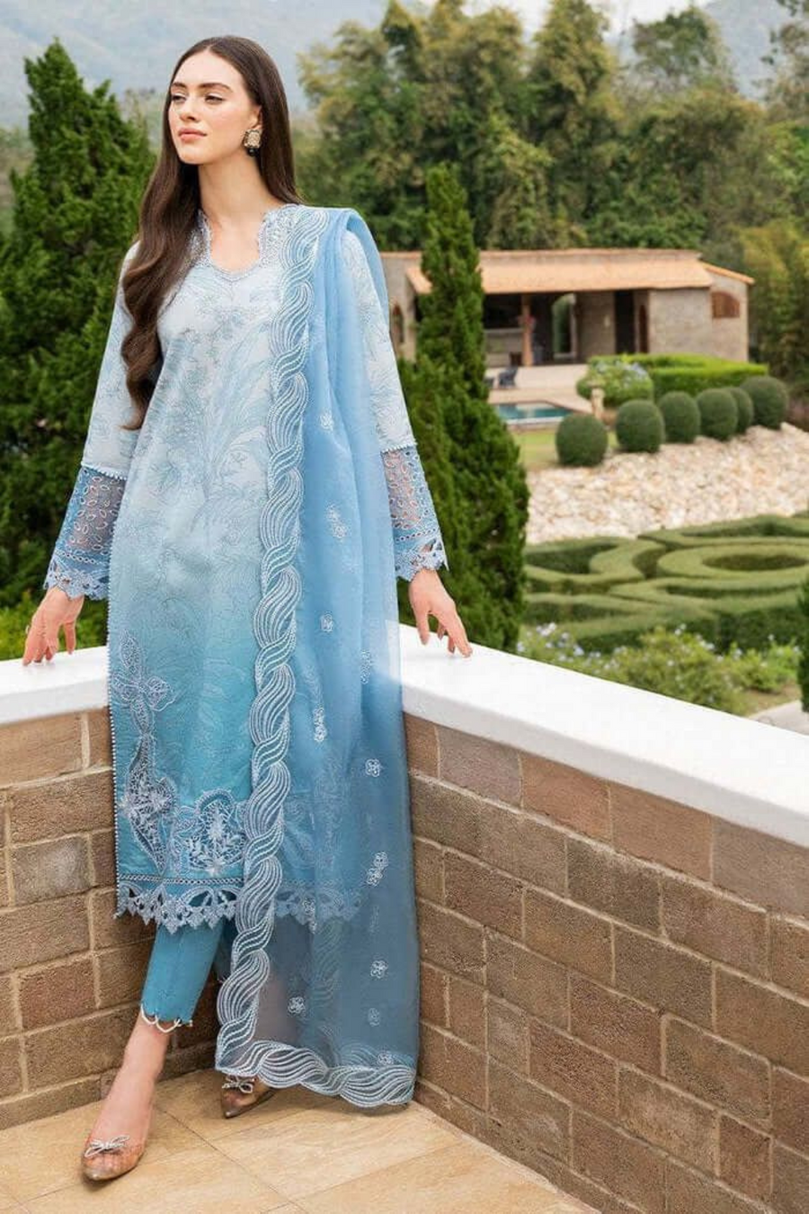 Mushq Unstitched 3PC LAWN EMBROIDERED A202