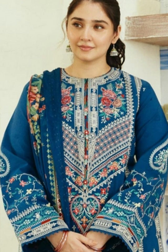 Zara ShahJahan Unstitched 3PC LAWN EMBROIDERED A419