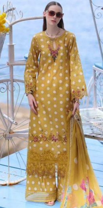 Noor By Saadia Unstitched 3PC Digital Print LAWN A400