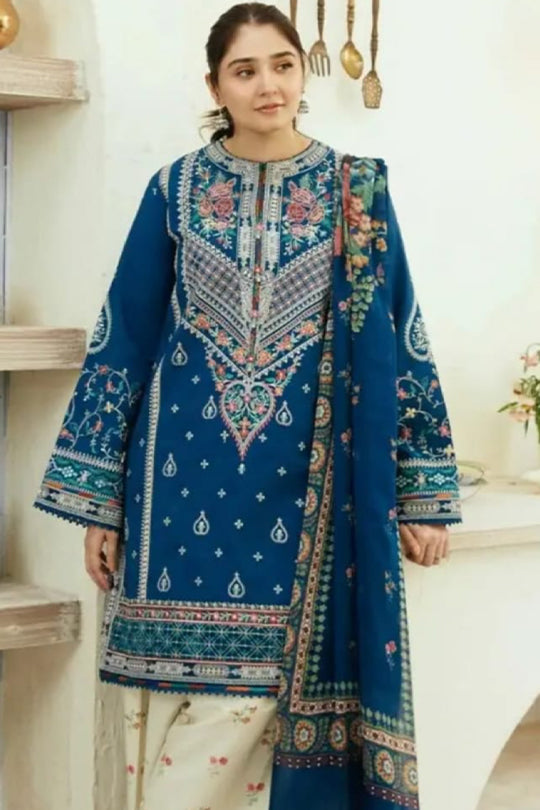 Zara ShahJahan Unstitched 3PC LAWN EMBROIDERED A419