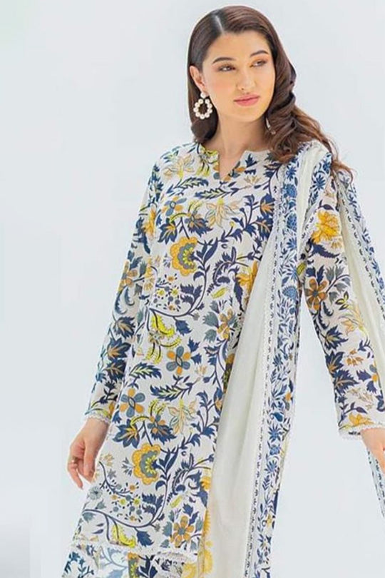 Ego Unstitched 3PC Digital Print LAWN A408