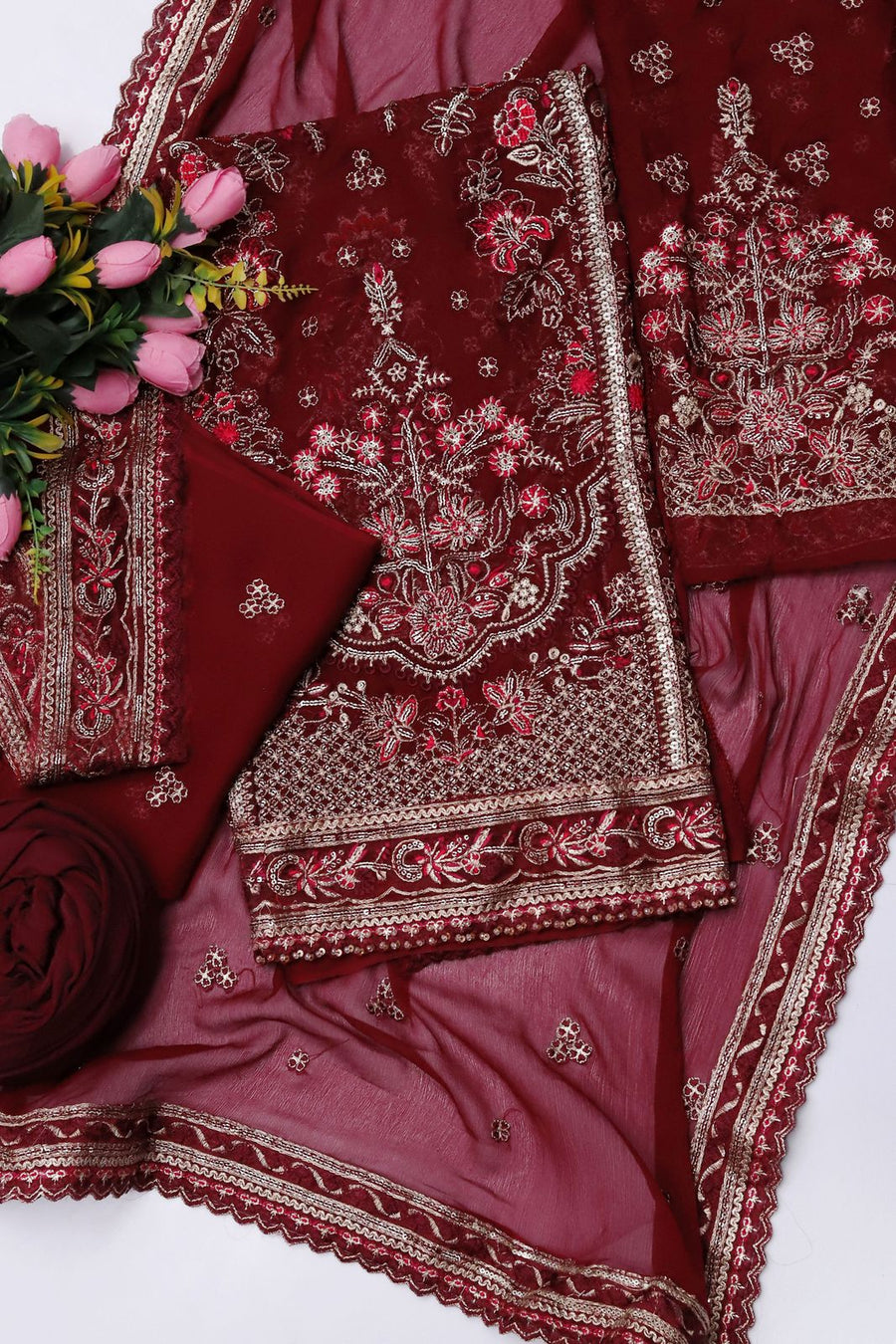 Gulaal Zareena Unstitched LUXURY WEDDING & PARTY WEAR A449