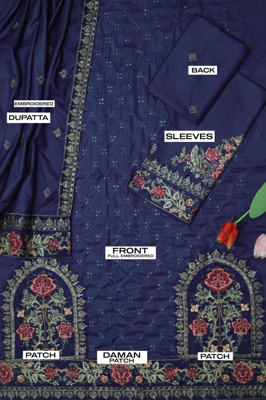 MARIA.B DHANAK 3pc Winter Collection AZ 2086