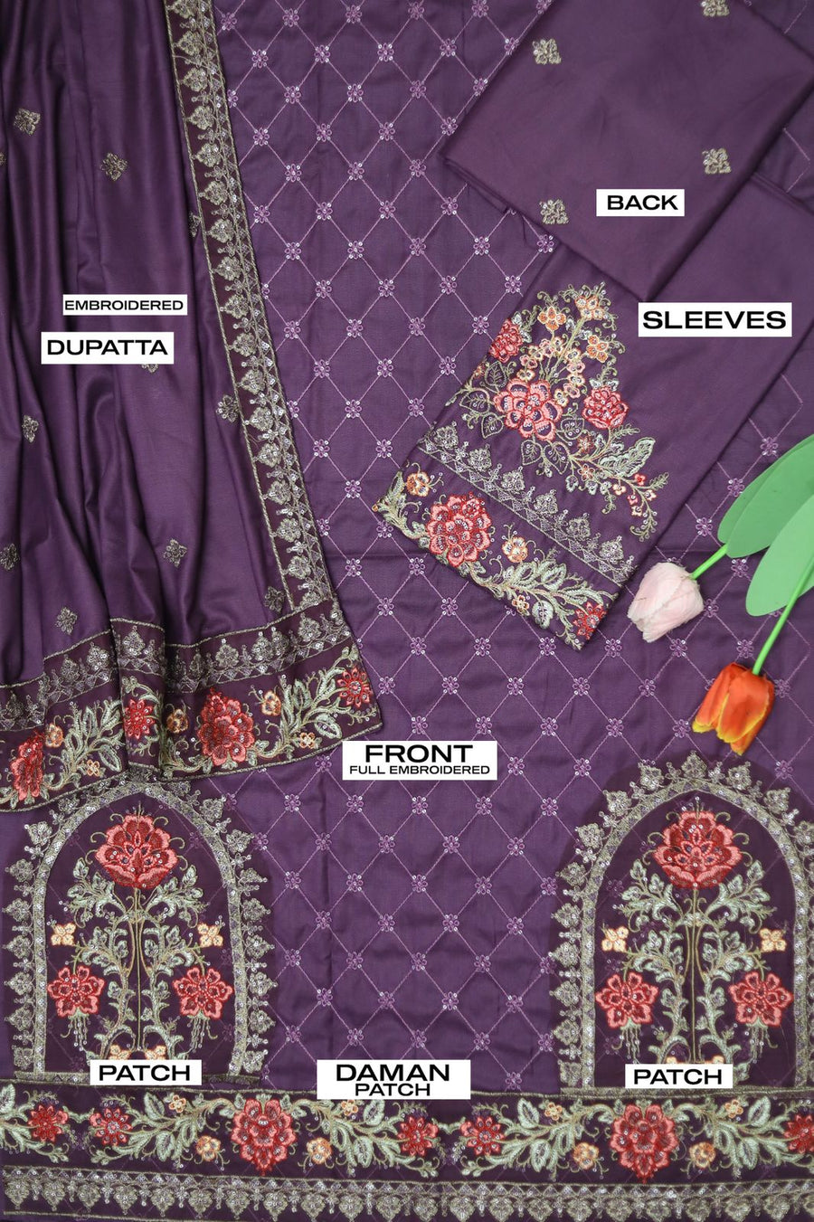 MARIA.B DHANAK 3pc Winter Collection AZ 2088