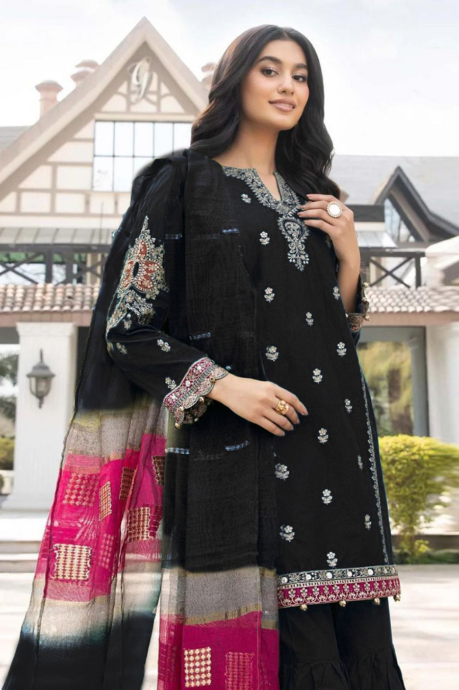 MARIA.B DHANAK 3pc Winter Collection AZ 2083