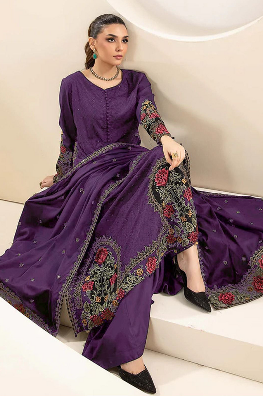 MARIA.B DHANAK 3pc Winter Collection AZ 2088