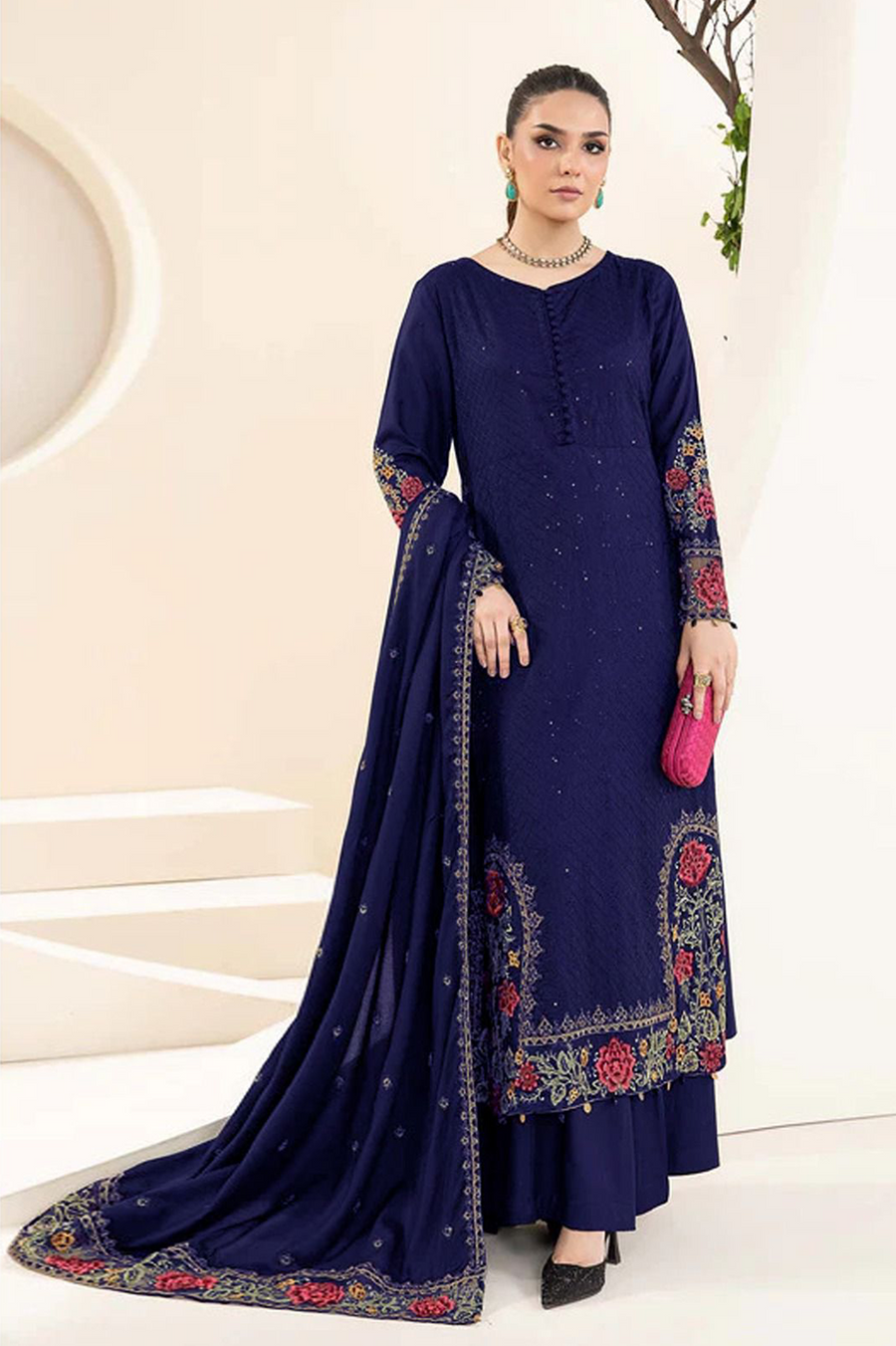 MARIA.B DHANAK 3pc Winter Collection AZ 2086