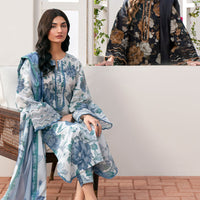 Baroque Unstitched 3PC Digital Print LAWN A326