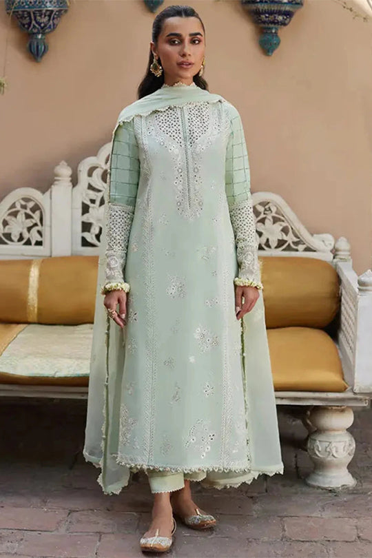 Zaha Unstitched 3PC LAWN EMBROIDERED A429